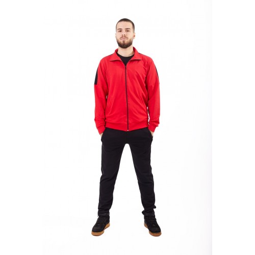 Trening Rosu cu dungi negre